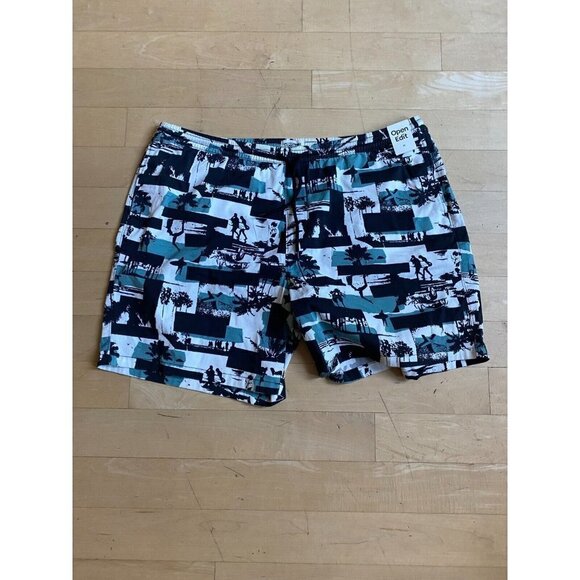 Open Edit shorts men's sz XLarge "surfs up collage" NEW - Picture 2 of 6